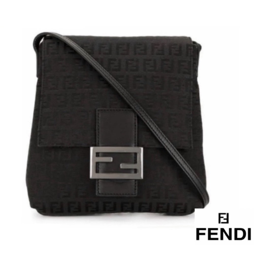 Vintage Fendi Zucchino Crossbody Shoulder Bag | Mint Condition